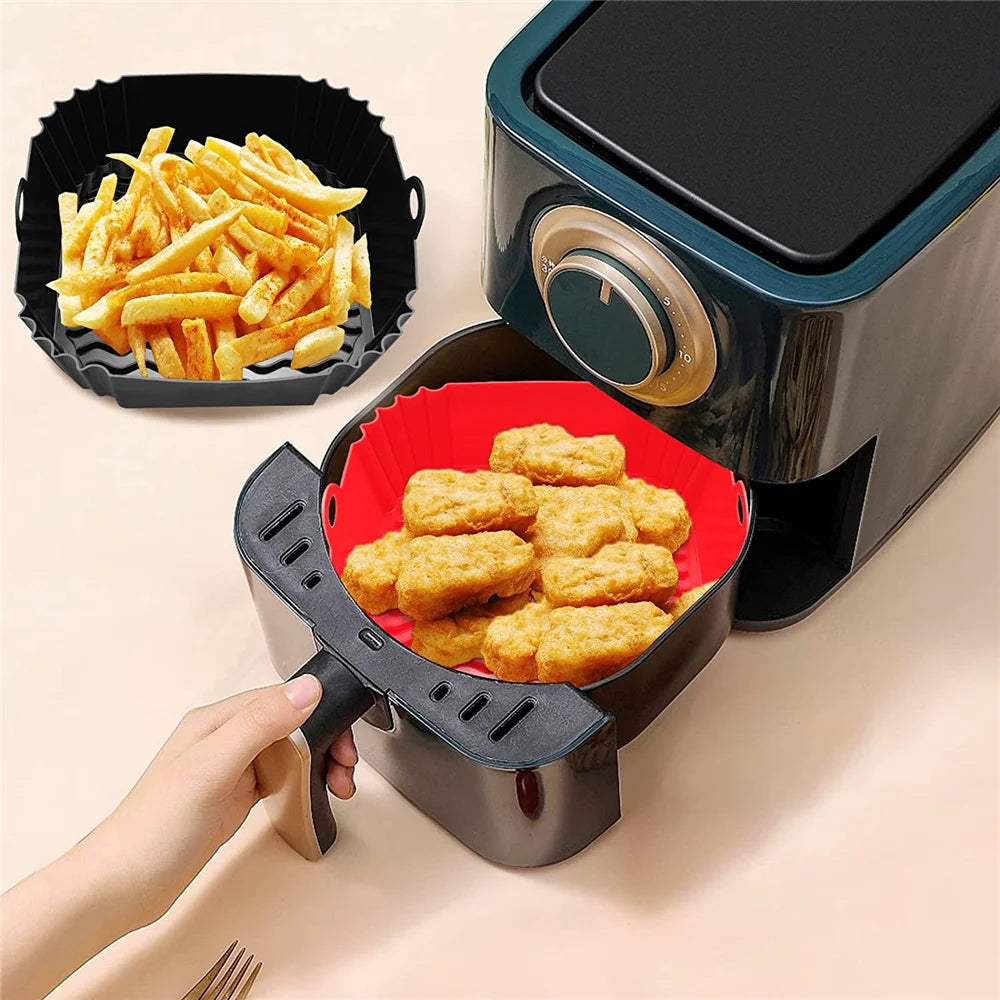 CESTO DE SILICONE FORRO PARA AIR FRYER